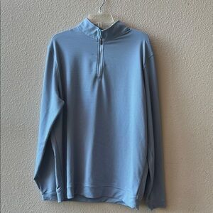 Peter Millar Light Blue Zip-Up Sweater